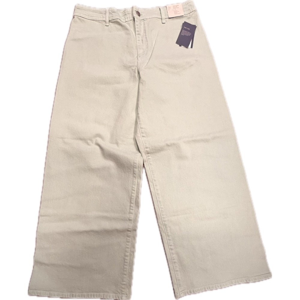 Universal Thread High-Rise Sailor Wide Leg Jeans Sage Green Size 14 Regular NWT